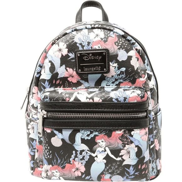 Loungefly Disney Little Mermaid Ariel Womens Mini Backpack - Picture 1 of 1